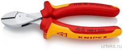 KNIPEX X-Cut  VDE, : . . &#8709; 4.8 , . &#8709; 3.8 , . &#8709; 2.7 , .  &#8709; 2.2 , L-160 , , 2-  - urteks.ru - 